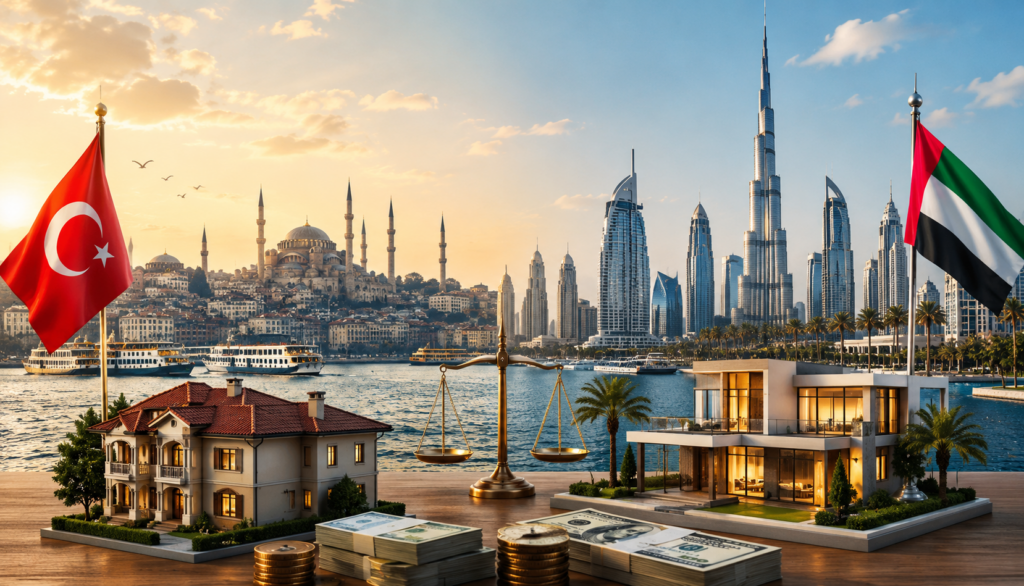 الإقامة العقارية في تركيا أم دبي؟ مقارنة شاملة للمستثمر في 2026